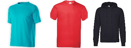 Typy tričiek a mikín